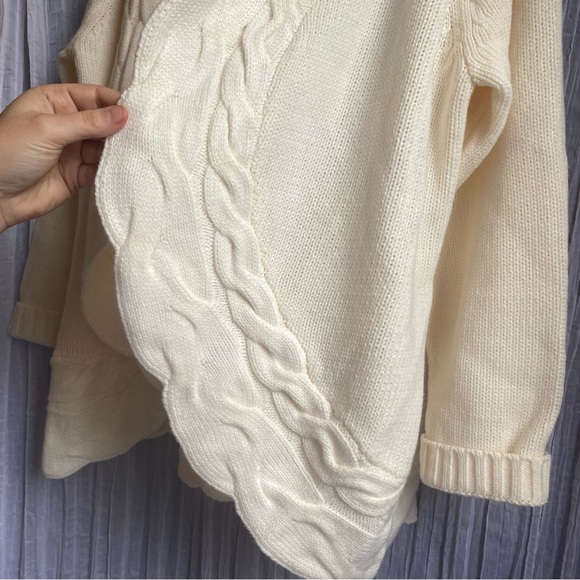 Chunky Knit Open Front Cardigan Sweater - Picture 4 of 7